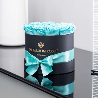 Classic Black Box | Turquoise Roses - Hidden Candles