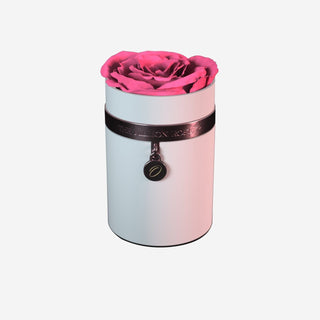 One in a Million™ Round White Box | Charm Edition | Pink Rose - Hidden Candles