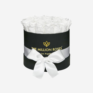 Classic Black Box | White Roses - Hidden Candles