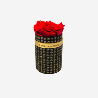 Single Black Monogram Box | Red Rose - Hidden Candles