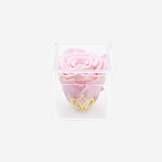Acrylic Single Box | Light Pink Rose - Hidden Candles