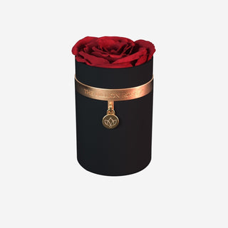 One in a Million™ Round Black Box | Charm Edition | Red Rose - Hidden Candles