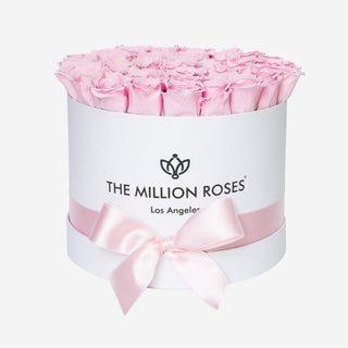 Supreme White Box | Light Pink Roses - Hidden Candles