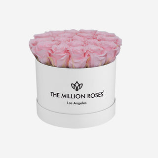 Classic White Box | Light Pink Roses - Hidden Candles