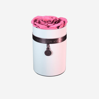 One in a Million™ Round White Box | Charm Edition | Pink Rose - Hidden Candles