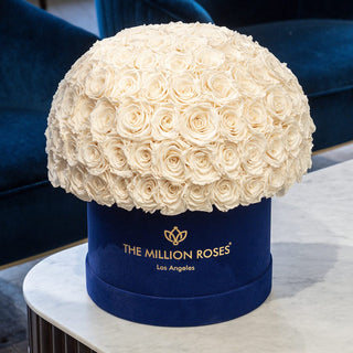 Supreme Royal Blue Suede Superdome Box | White Roses - Hidden Candles