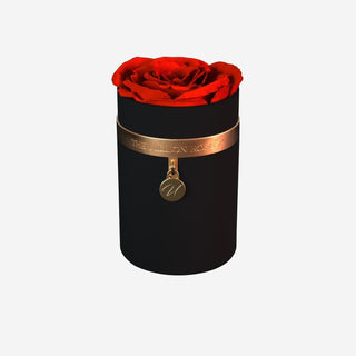 One in a Million™ Round Black Box | Charm Edition | Red Rose - Hidden Candles