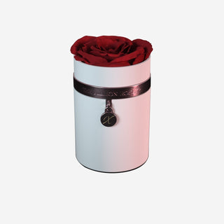 One in a Million™ Round White Box | Charm Edition | Red Rose - Hidden Candles