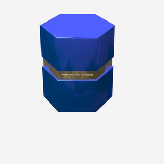 One in a Million™ Mirror Blue Hexagon Box | White & Gold Roses - Hidden Candles