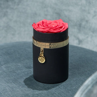 One in a Million™ Round Black Box | Charm Edition | Coral Rose - Hidden Candles
