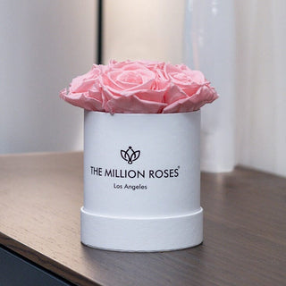 Basic White Box | Light Pink Roses - Hidden Candles