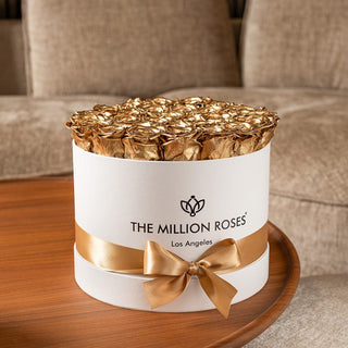 Supreme White Box | Gold Roses - Hidden Candles