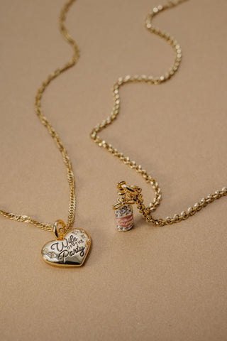 ‘Wife of the Party’ Heart Charm - Hidden Candles