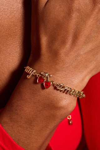 'My Cherry Amour' In - Line Chain Bracelet - Hidden Candles
