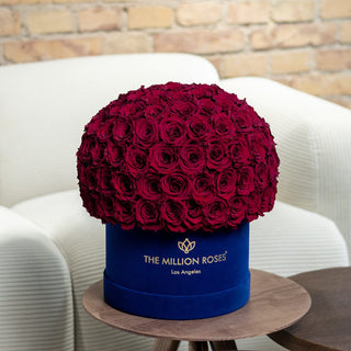 Supreme Royal Blue Suede Superdome Box | Burgundy Roses - Hidden Candles