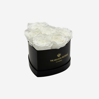 Baby Heart Black Box | White Roses - Hidden Candles