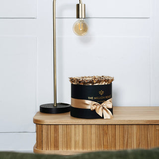 Classic Black Box | 24K Gold Roses - Hidden Candles