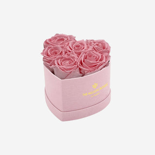 Baby Heart Light Pink Box | Light Pink Roses - Hidden Candles
