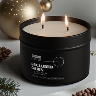 Secluded Cabin Candle 10.6 oz – Bergamot, Cedarwood & Smoked Amber