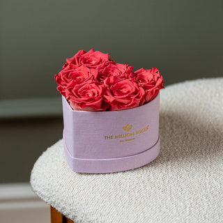 Baby Heart Light Pink Box | Coral Roses - Hidden Candles