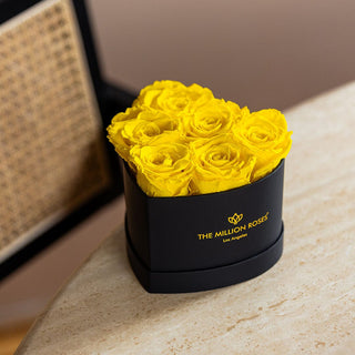 Baby Heart Black Box | Yellow Roses - Hidden Candles