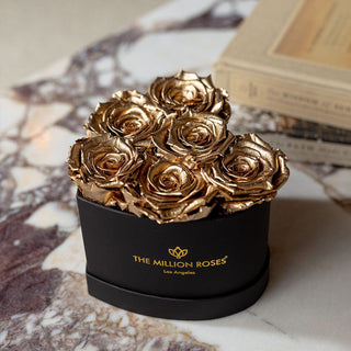 Baby Heart Black Box | Gold Roses - Hidden Candles