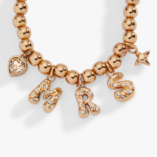 'Mrs" Beaded Bubble Bolo Bracelet - Hidden Candles