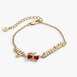 'My Cherry Amour' In - Line Chain Bracelet - Hidden Candles