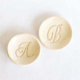 Monogram Ring Dish Without Gold - Hidden Candles