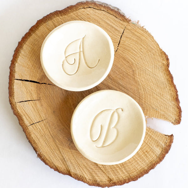 Monogram Ring Dish Without Gold - Hidden Candles