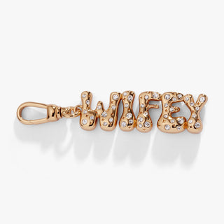 'Wifey' Bubble Crystal Clip Charm - Hidden Candles
